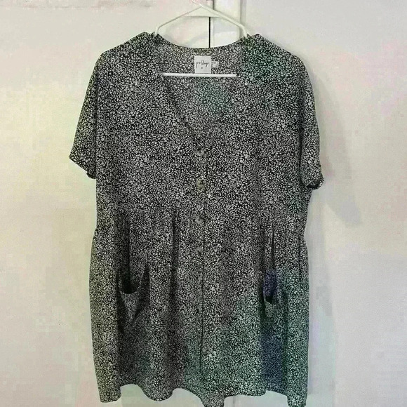 PRINCESS POLLY Green Liberty Floral Oversized Flowy Boho Dress Size US 0 - Picture 4 of 6